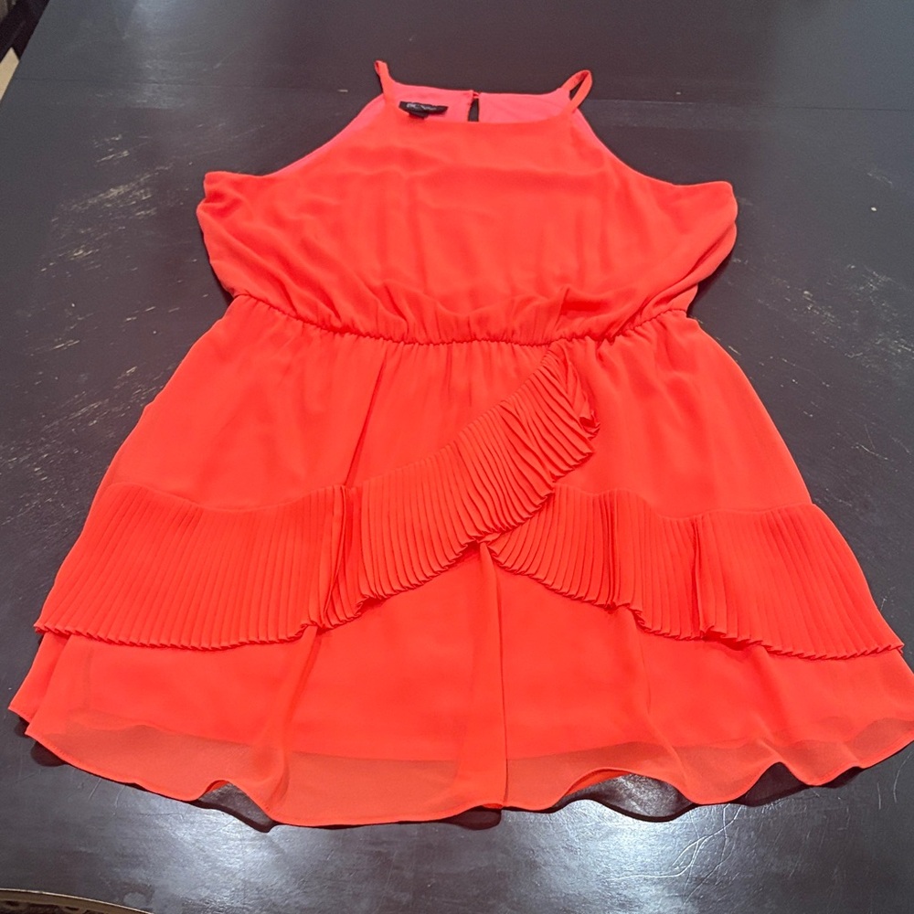 BCX Bright Orange/coral Casual Dress